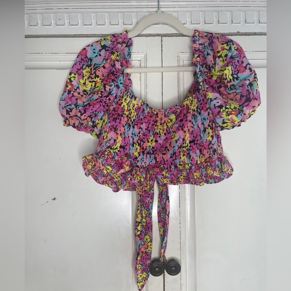 Maaji Monet Allie Beachwear Crop Top AND Autumn Long Skirt SET Multi-color) - Picture 7 of 11